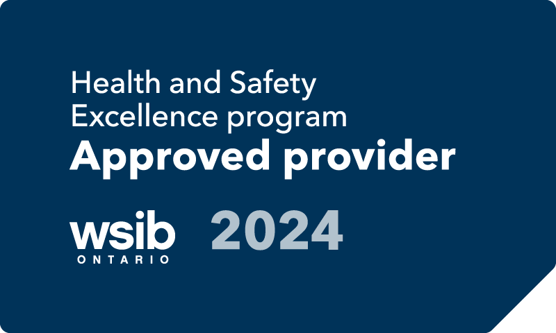 Health and Safety Excellence program 2024 approved provider badge