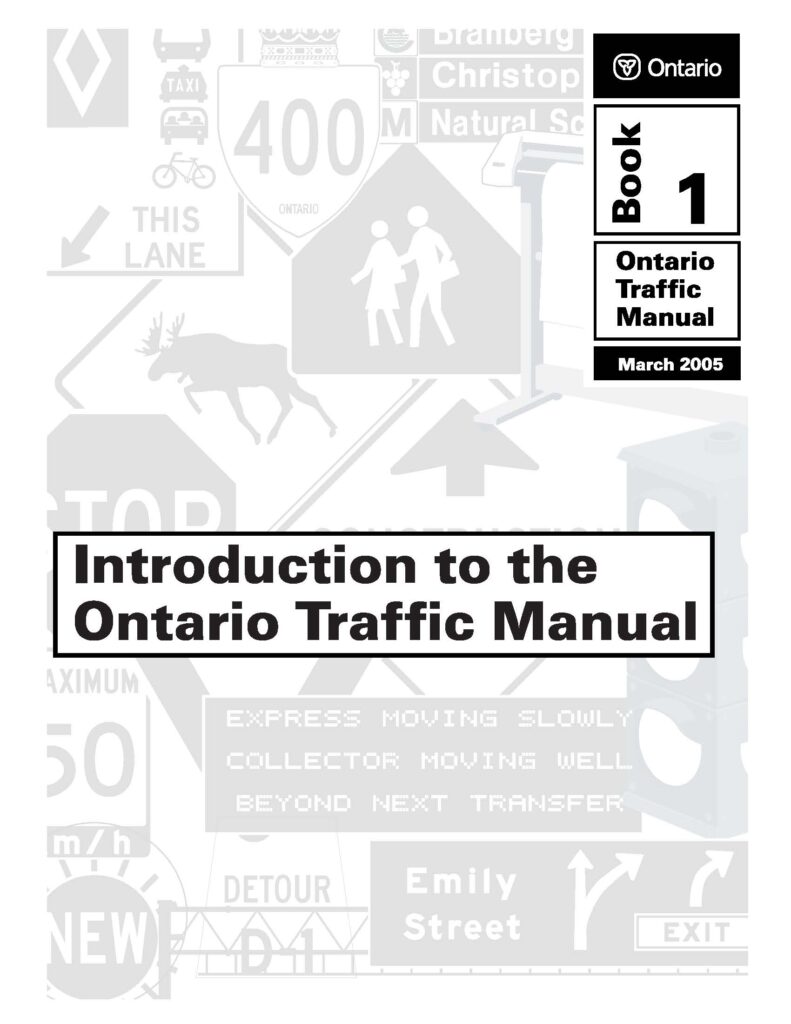 ontario traffic manual (otm) book 1