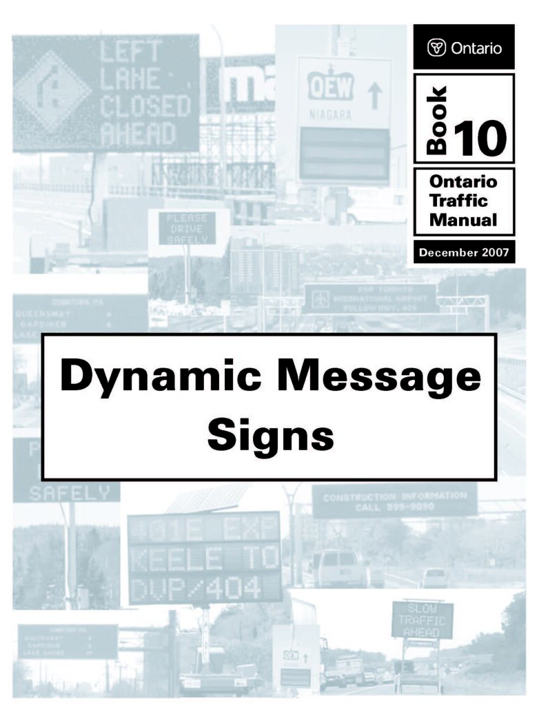 ontario traffic manual (otm) book 10