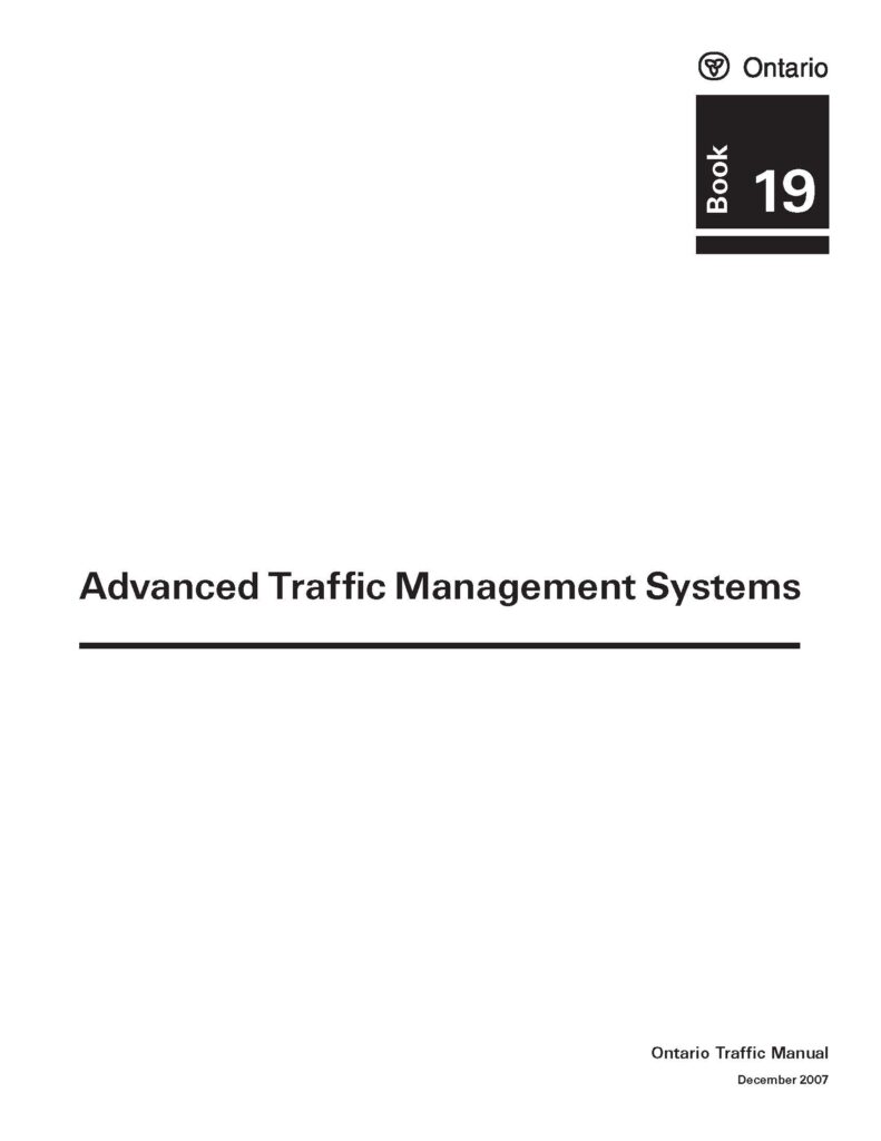 ontario traffic manual (otm) book 19