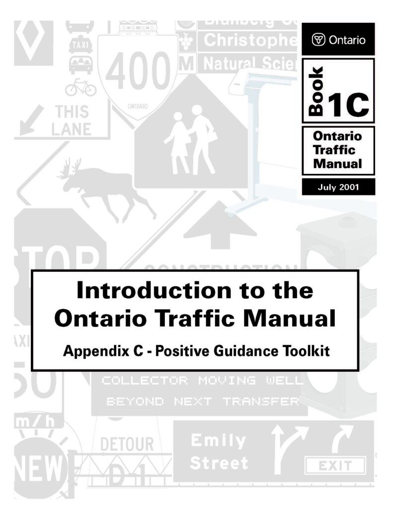 ontario traffic manual (otm) book 1c