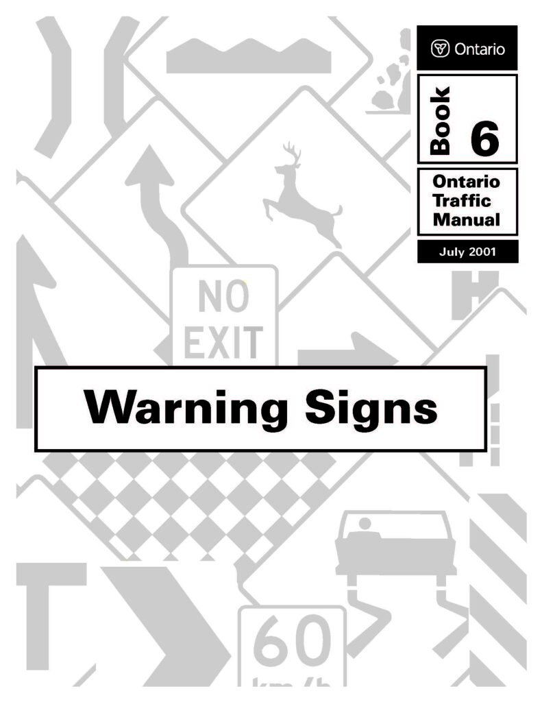 ontario traffic manual (otm) book 6